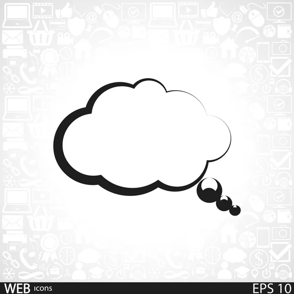 Comic speech bubbles icon — Stock Vector