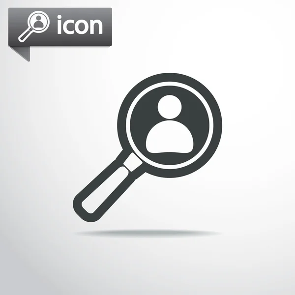 Looking for employee icon — Stock Vector