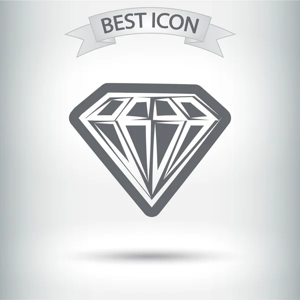 Icono de diamante — Archivo Imágenes Vectoriales