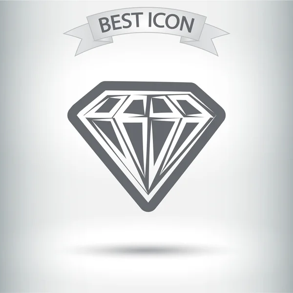 Diamond icon — Stock Vector