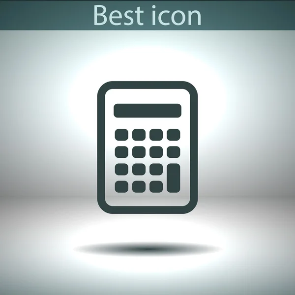 Calculator icon Flat design — Stock Vector