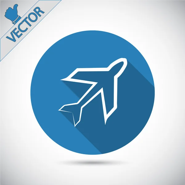 Icono del avión — Vector de stock