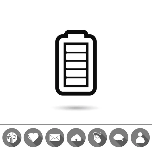 Icône de charge de batterie — Image vectorielle