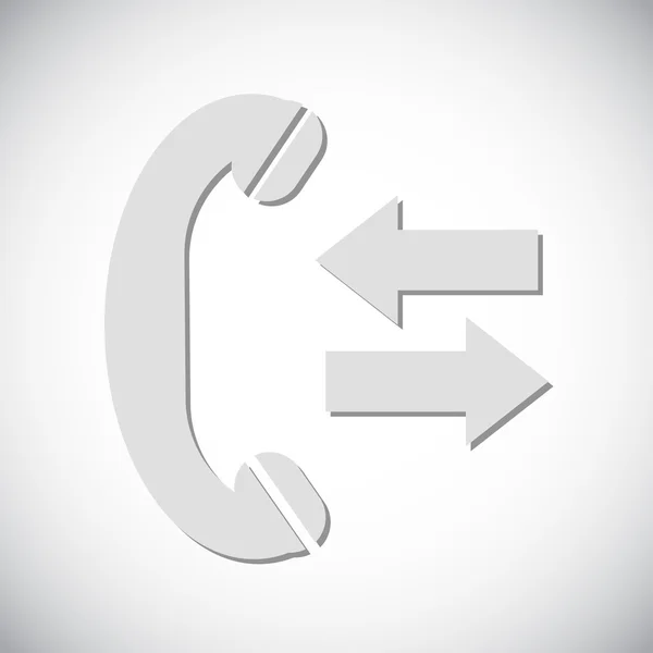 Telefoonnummer Flat Icon — Stockvector