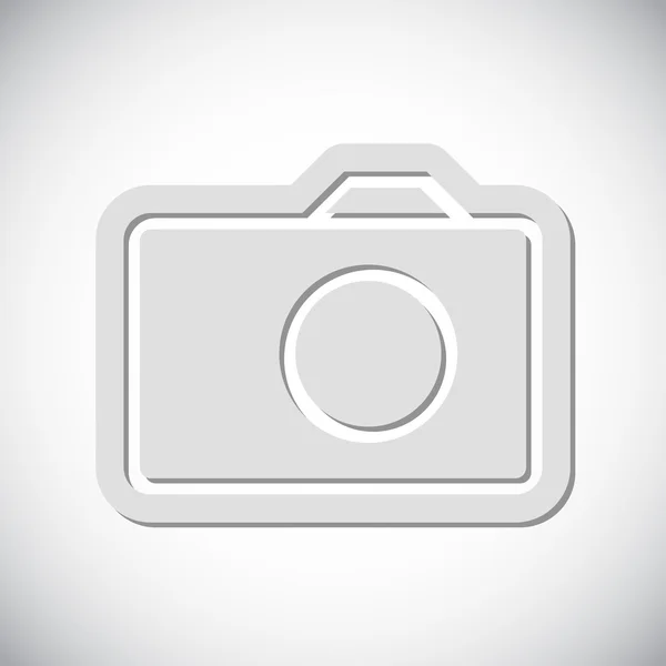 Platte pictogram van de camera — Stockvector