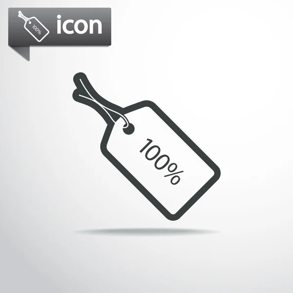 Icône de balise de 100 % — Image vectorielle