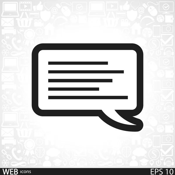 Speech bubble icon — Stock Vector