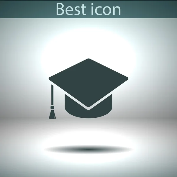 Icono de la tapa de graduación — Vector de stock