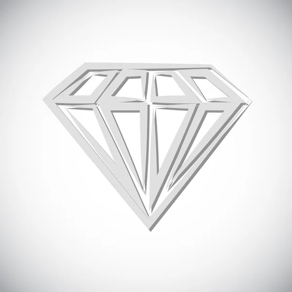 Icône diamant — Image vectorielle