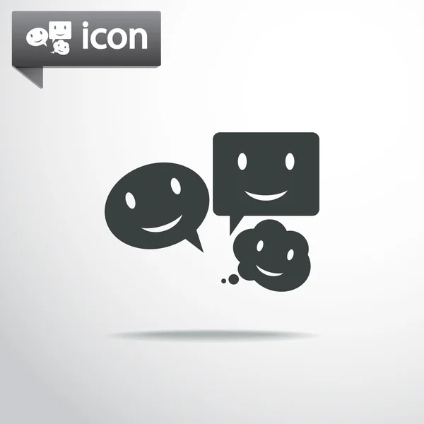 Icono de sonrisa — Vector de stock