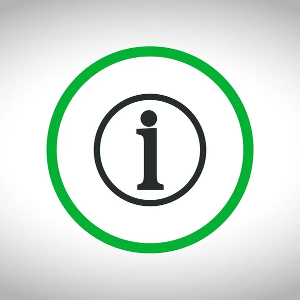 Signo de información icono — Vector de stock