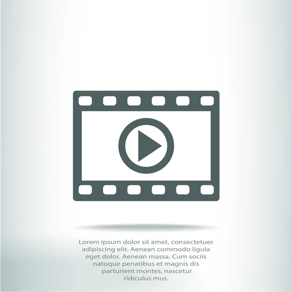 Icono de vídeo — Vector de stock