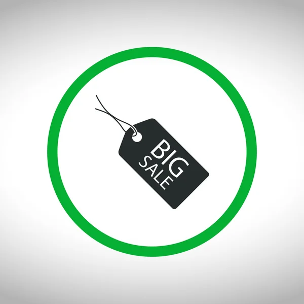 BIG SALE tag icon — Stock Vector