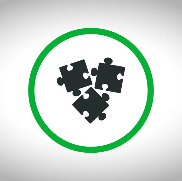 Puzzle piece icon — Stock Vector