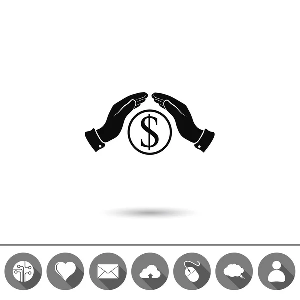 Economizar dinheiro ícone — Vetor de Stock