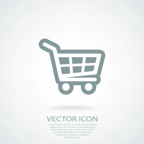 Ícone da cesta de compras — Vetor de Stock