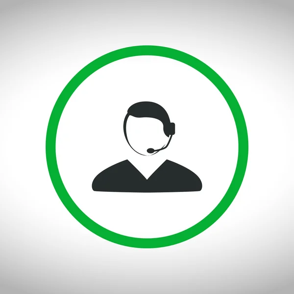 Callcenter Pictogram — Stockvector