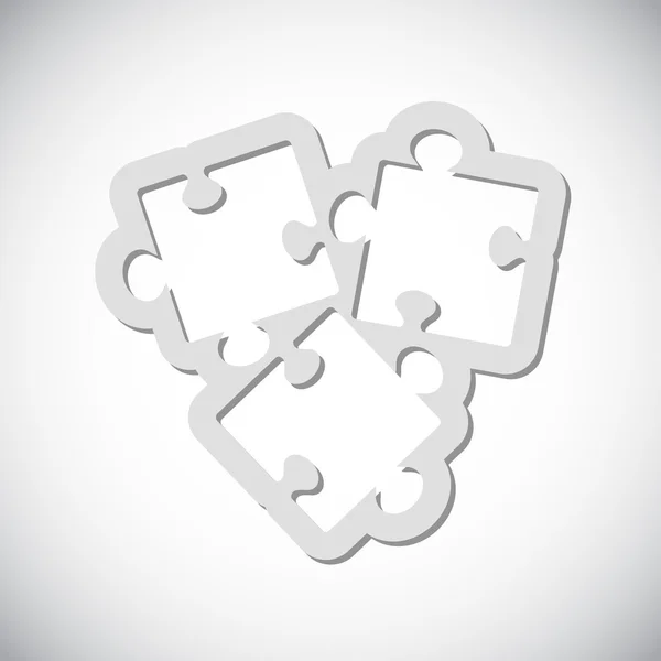 Puzzle piece icon — Stock Vector