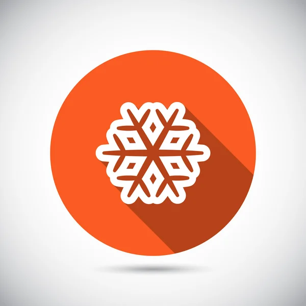 Icono de copo de nieve — Vector de stock