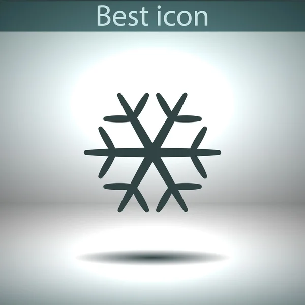Copo de nieve icono plano — Archivo Imágenes Vectoriales