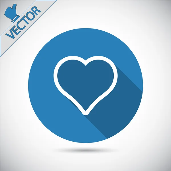 Icono del corazón — Vector de stock