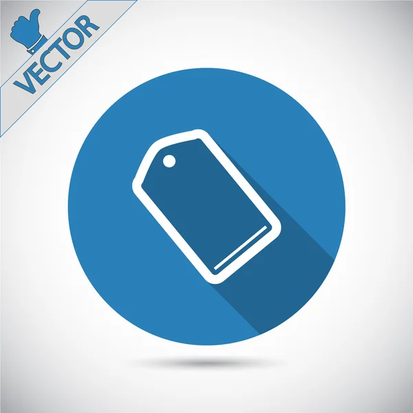 Empty price tag icon — Stock Vector