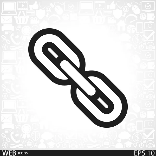 Chain link icon — Stock Vector