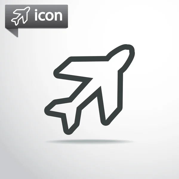 Desenho do símbolo do avião —  Vetores de Stock