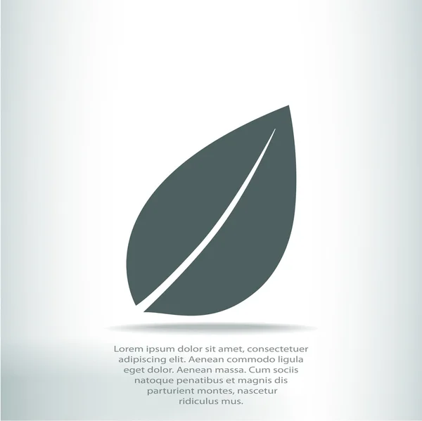 Design de ícone de folha — Vetor de Stock