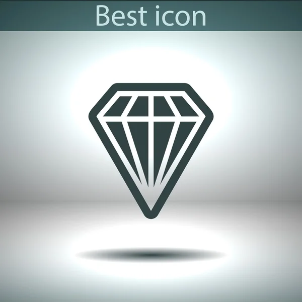 Diamantpictogram — Stockvector