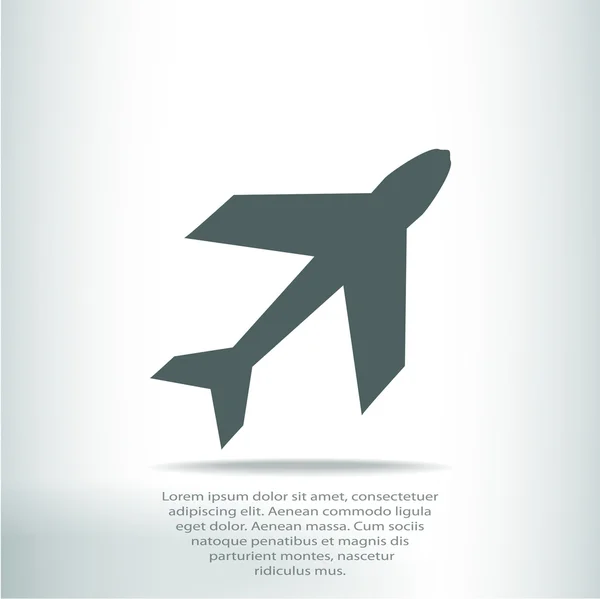 Αεροπλάνο σύμβολα εικονίδιο — Διανυσματικό Αρχείο