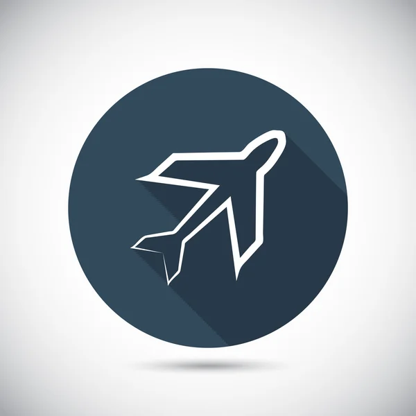 Diseño de símbolo de avión — Vector de stock