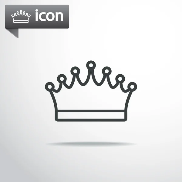 Crown icon design — Stock Vector