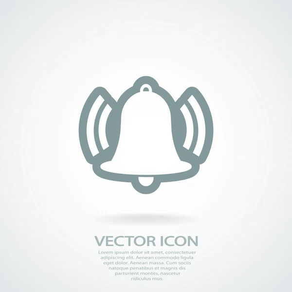 Icono campana — Vector de stock