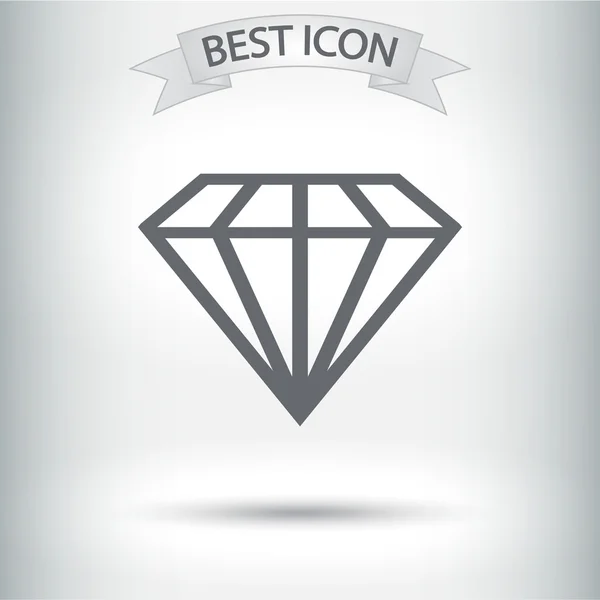 Icône diamant — Image vectorielle