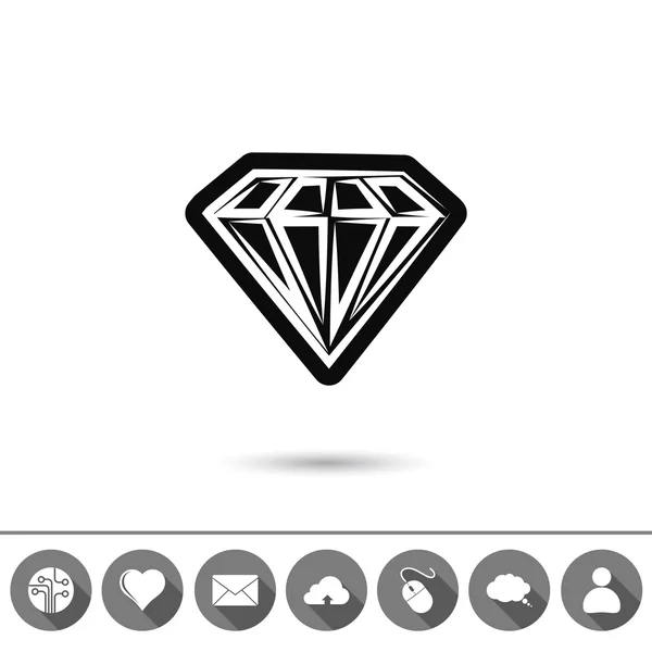 Gyémánt ikon — Stock Vector