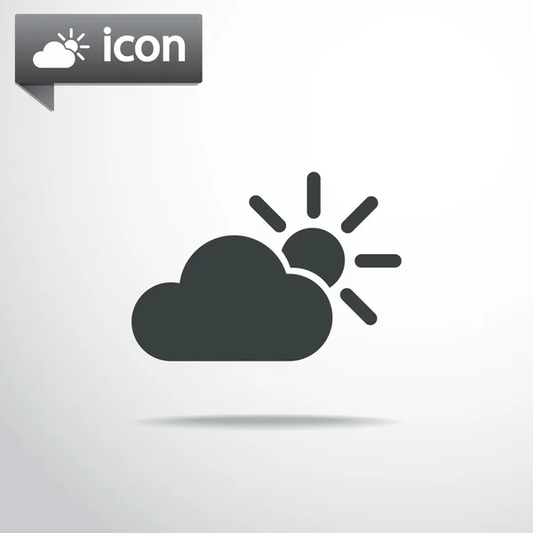 Illustration d'icône web météo — Image vectorielle