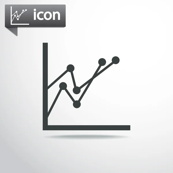 Infographic, chart ikon — Stock Vector