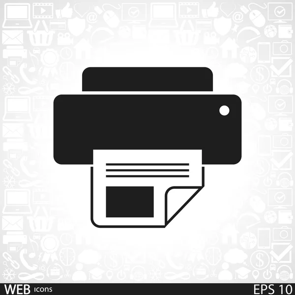 Printer icon design — Stock Vector