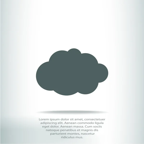 Nube Icono de diseño — Vector de stock