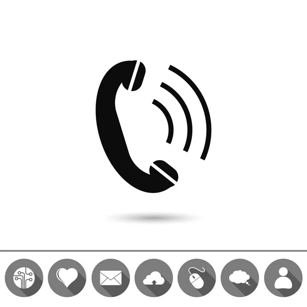 Telefon, flaches Symbol — Stockvektor