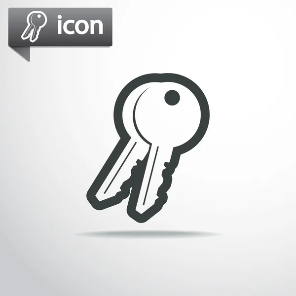 Icono clave de diseño — Vector de stock