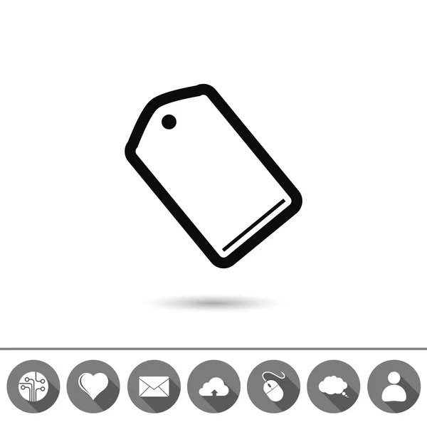Design de ícone de tag —  Vetores de Stock