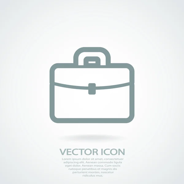 Briefcase icon design — Stock Vector