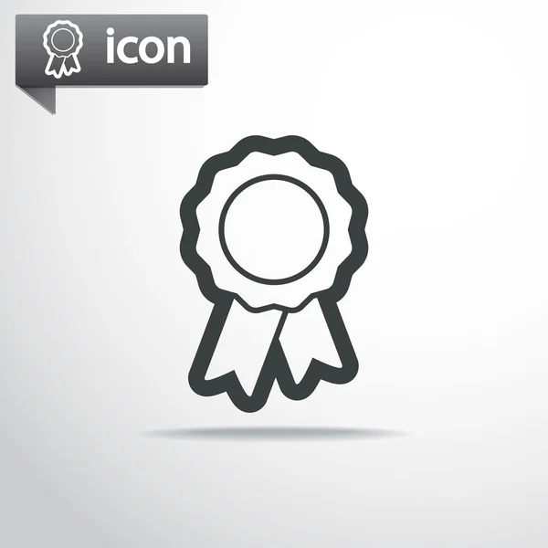 Badge avec icône rubans — Image vectorielle