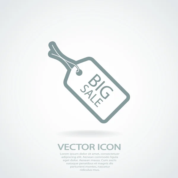 Etiqueta icono de diseño — Vector de stock