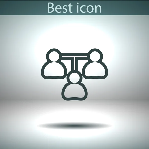 Concepto de comunicación. icono de conexión — Archivo Imágenes Vectoriales