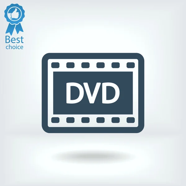 DVD videóinak ikon — Stock Vector