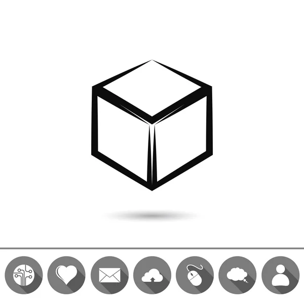 Cube logo design icon — Stock Vector