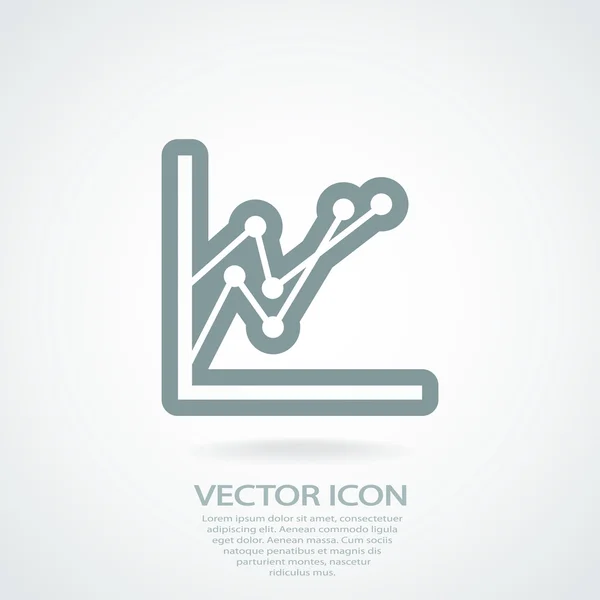 Chart icon — Stock Vector